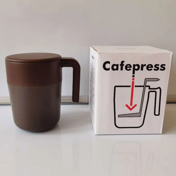 Mug Isotherme Cafetière à Piston avec Infuseur Sans BPA