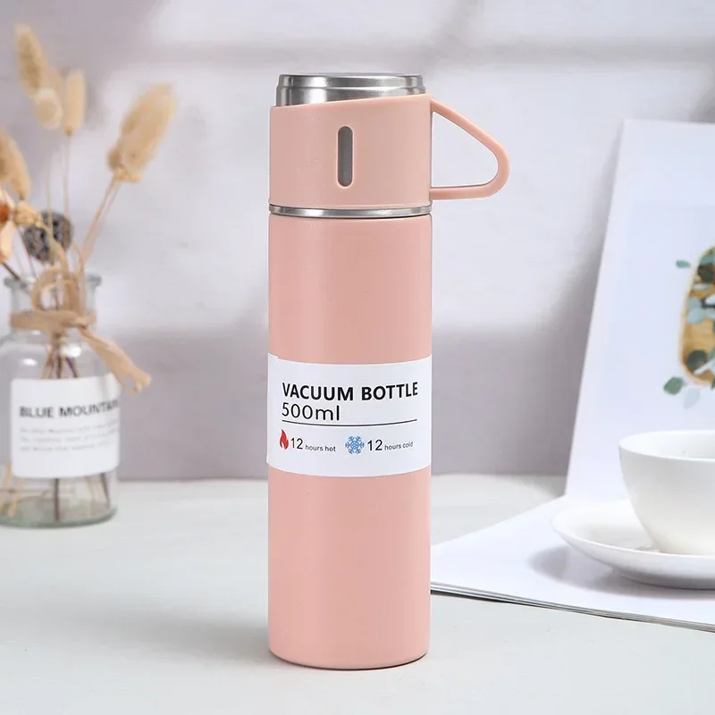 Gourde Isotherme 500ml Inox Coffret Cadeau Bureau