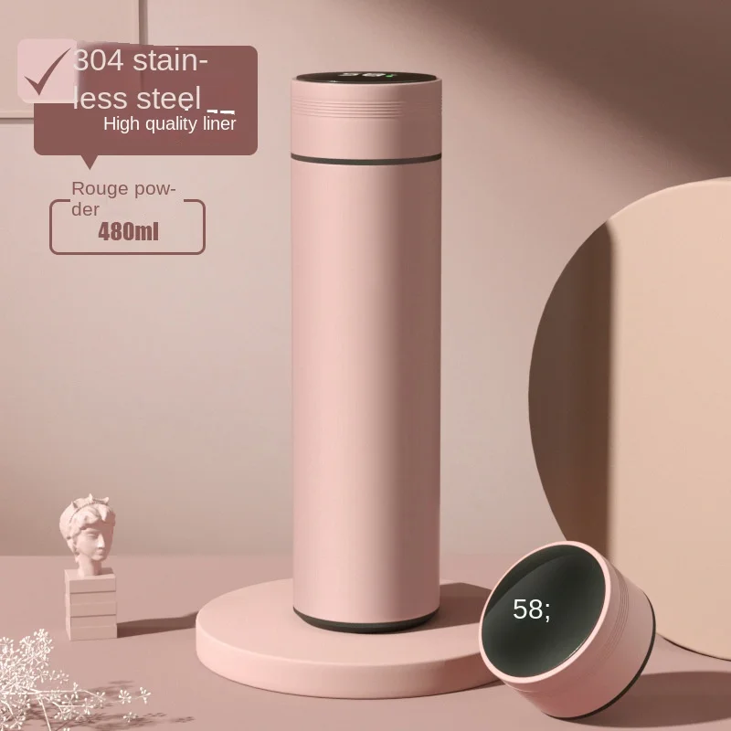 Gourde Isotherme 500ml Inox avec Écran de Température