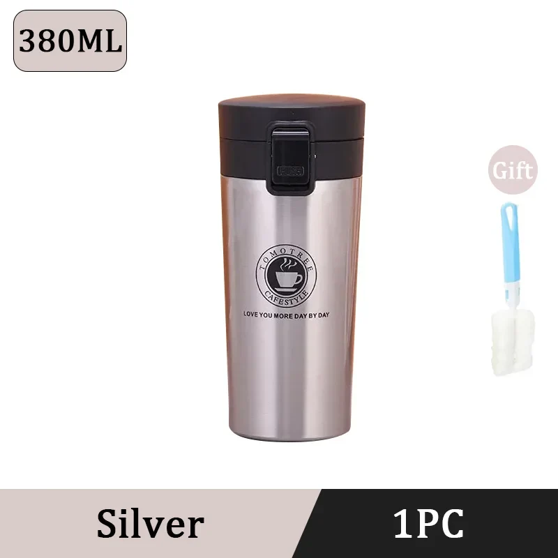 Mug Isotherme 380ml Inox Double Paroi Anti-Fuite
