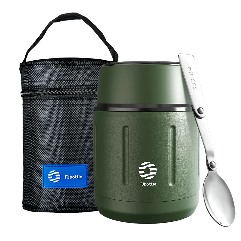 Boîte à Repas Isotherme Enfant 500ml Inox 316 avec Cuillère