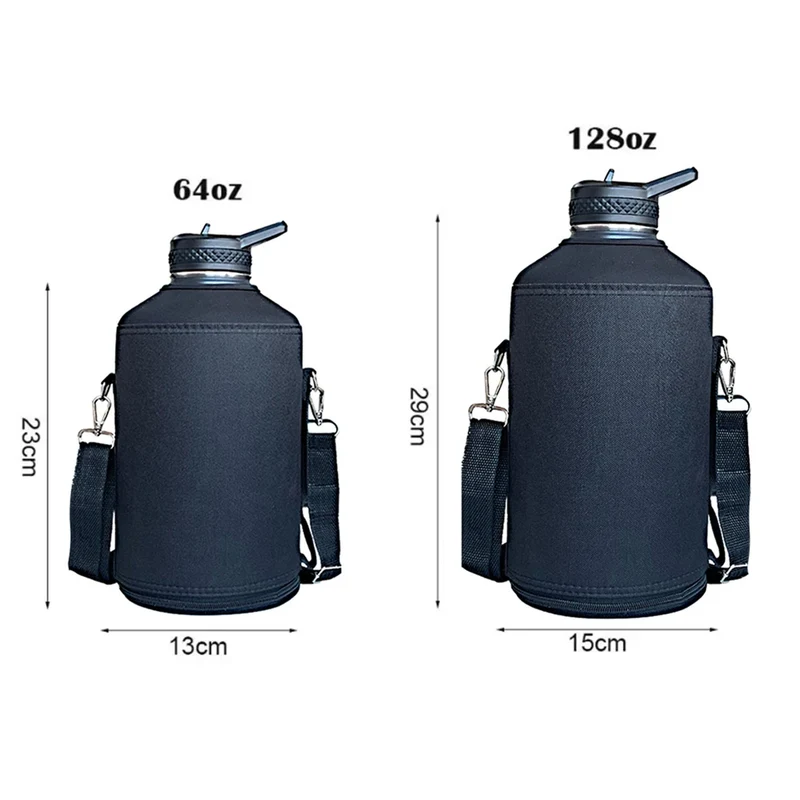 Housse Isotherme Bandoulière Grande Capacité pour Gourde de Sport