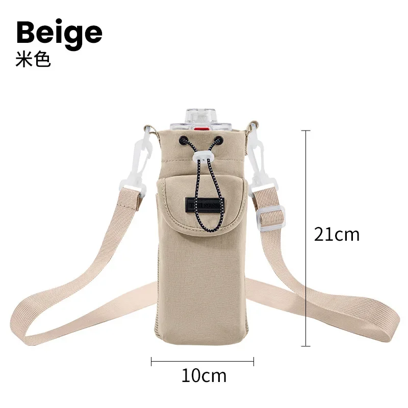 Housse de Transport Bandoulière pour Bouteille avec Poche Téléphone