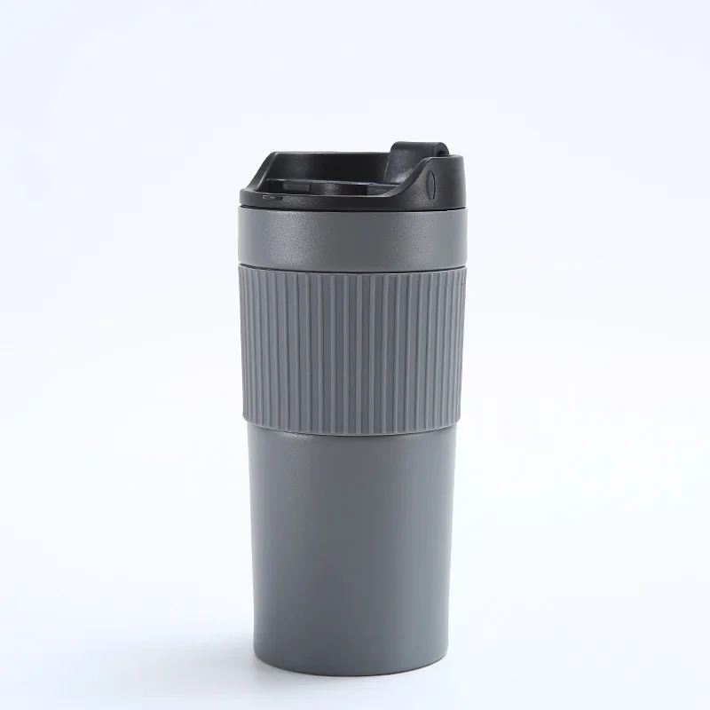 Mug Isotherme avec Cafetière à Piston Double Paroi pour Voyage