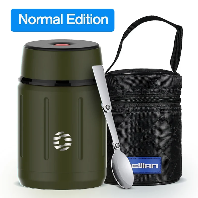 Lunch Box Isotherme Sous Vide 750ml Inox avec Cuillère