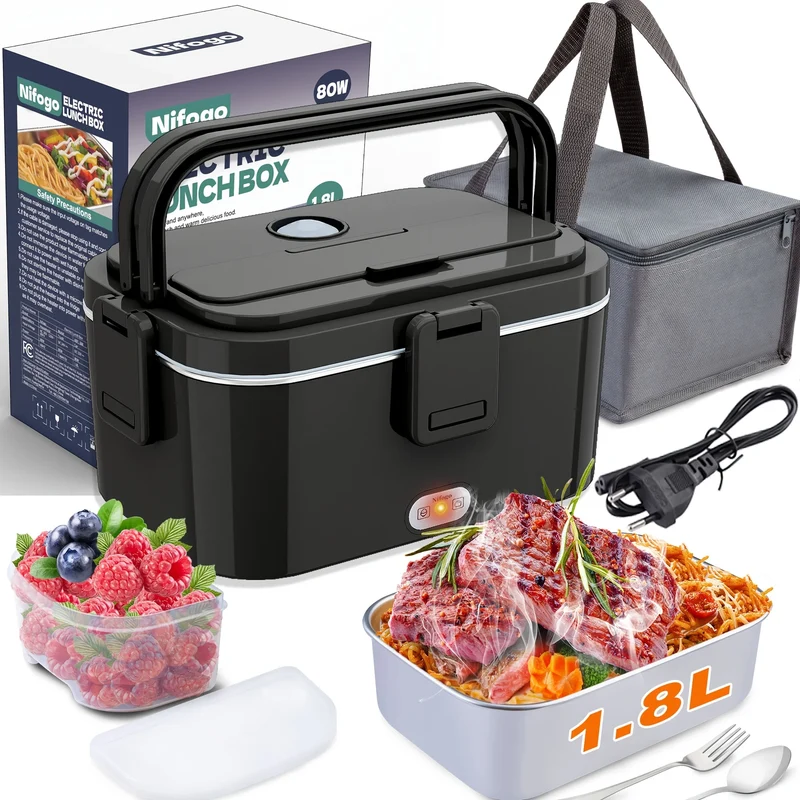 Lunch Box Chauffante Portable avec Sac de Transport