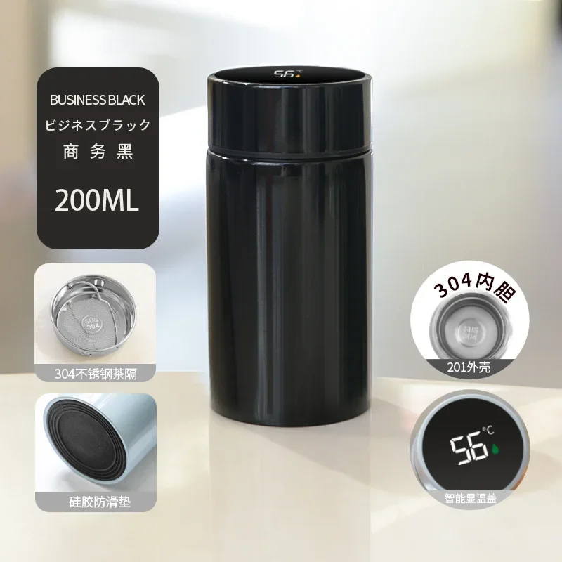 Mini Thermos Isotherme 200ml Inox avec Écran de Température