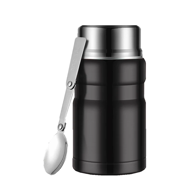 Thermos Alimentaire Isotherme 750ml Inox avec Cuillère