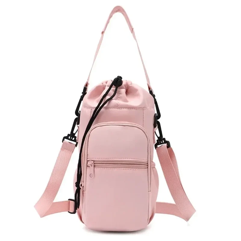Pochette Isotherme Porte-Gourde Bandoulière avec Poche Téléphone