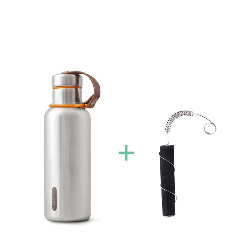 Gourde inox isotherme 500ml + filtre naturel Binchotan