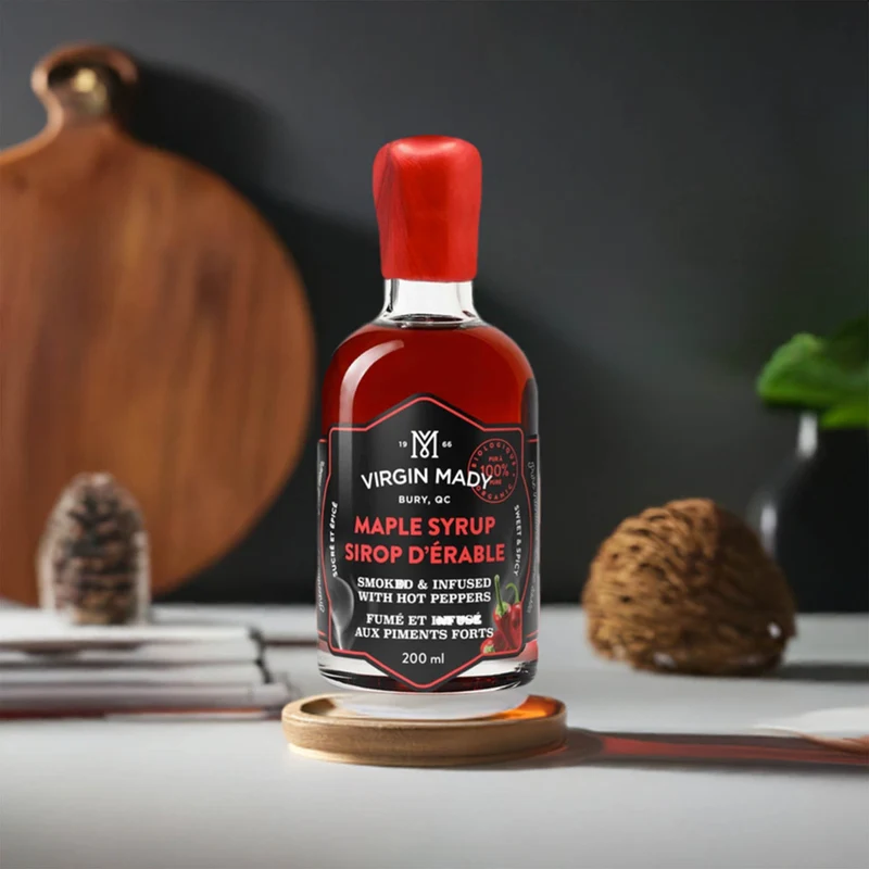 Sirop d'érable bio fumé et épicé
