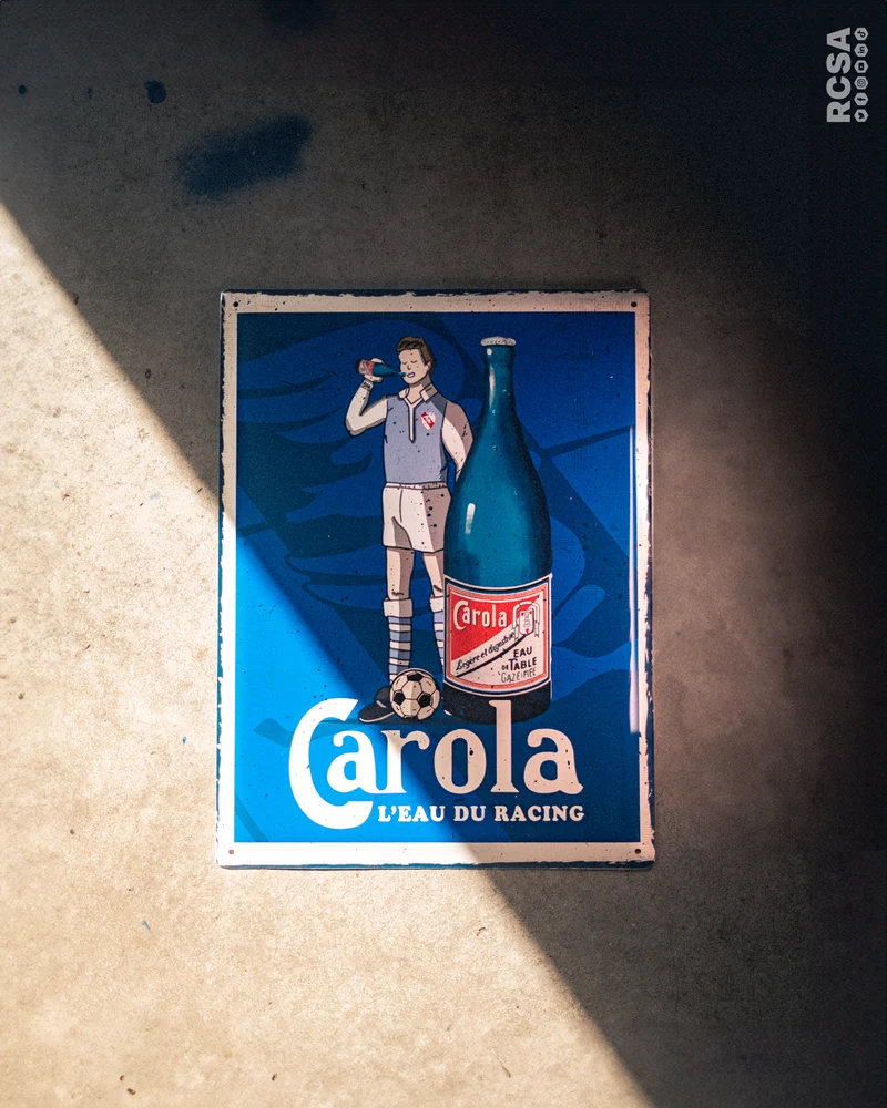 Plaque Carola en métal "Collection Racing"