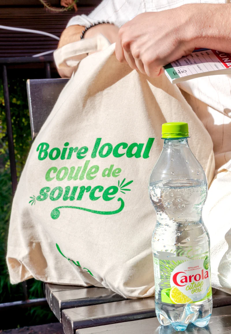 Sac tissu Carola modèle "Boire local"