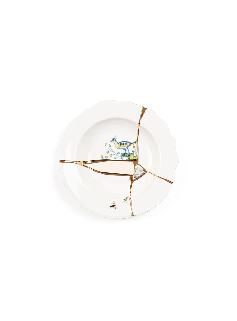 Assiette creuse Kintsugi