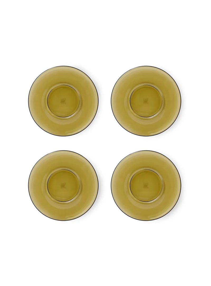 Soucoupe en verre 70s Set de 4