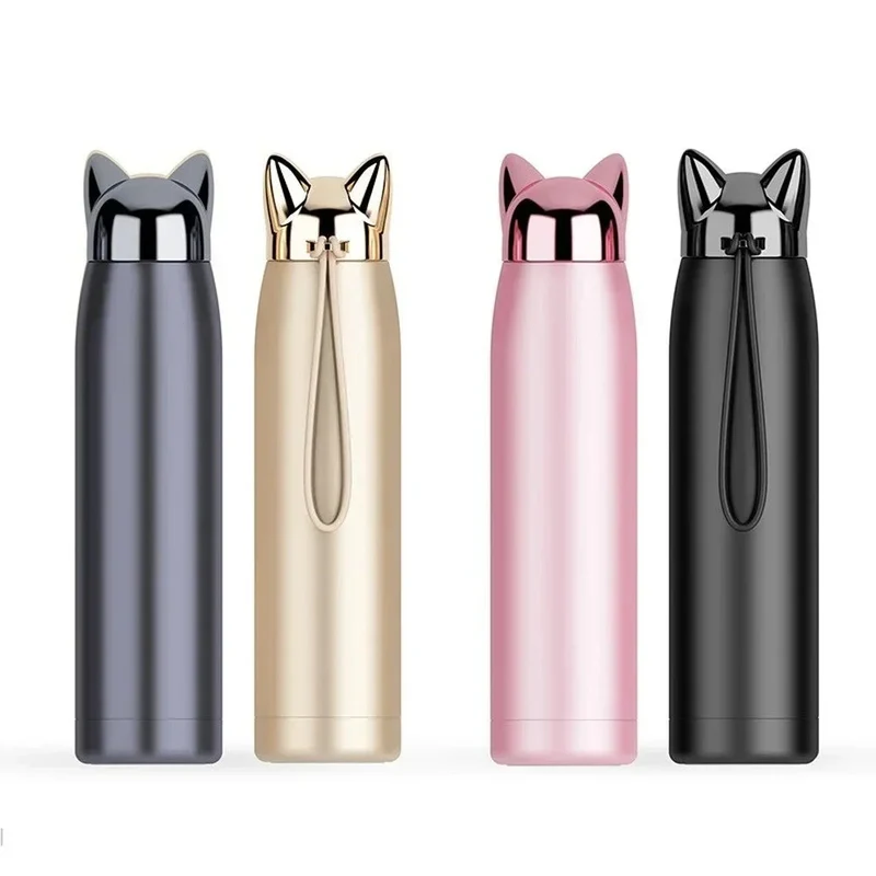 Gourde isotherme chat