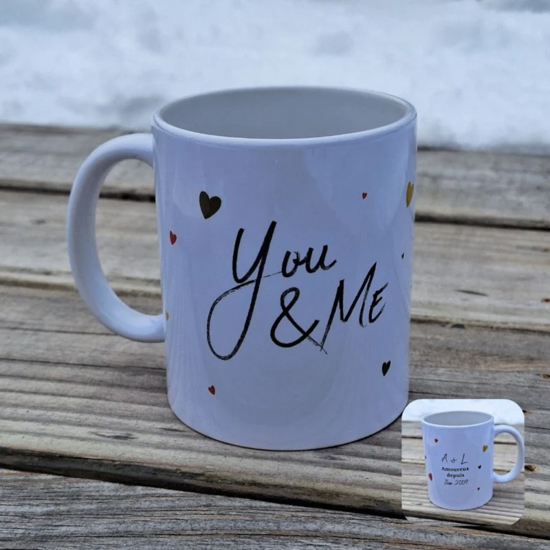 Mug personnalisable You and Me