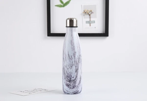 Gourde isotherme marbre