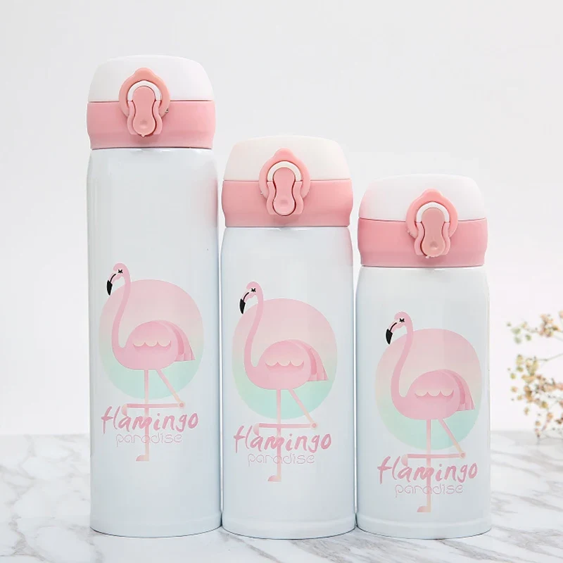 Gourde isotherme flamant rose