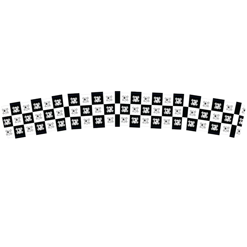Checkered Skulls, Sticker