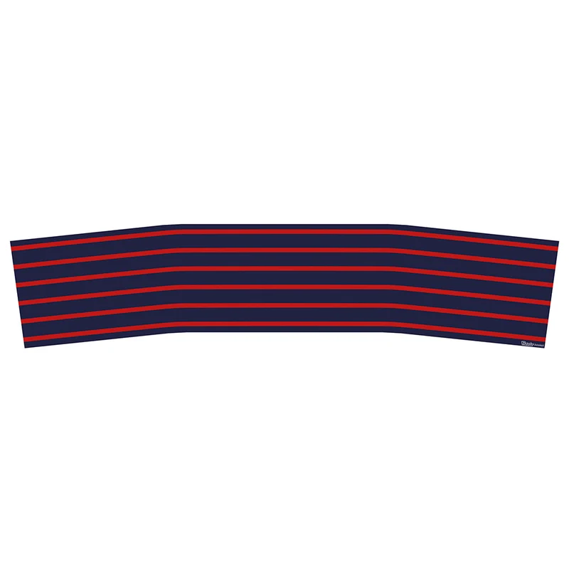 Blauw en rood, Sticker