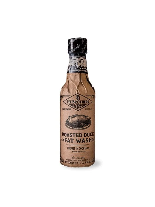 Sirop à cocktail Fat Wash à la graisse de canard rôti (150 ml) - Fee Brothers
