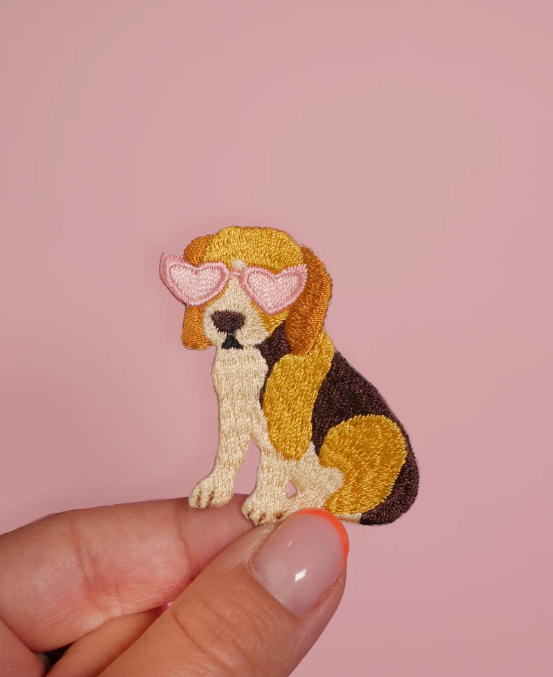 Patch thermocollant vêtements - Beagle - Malicieuse
