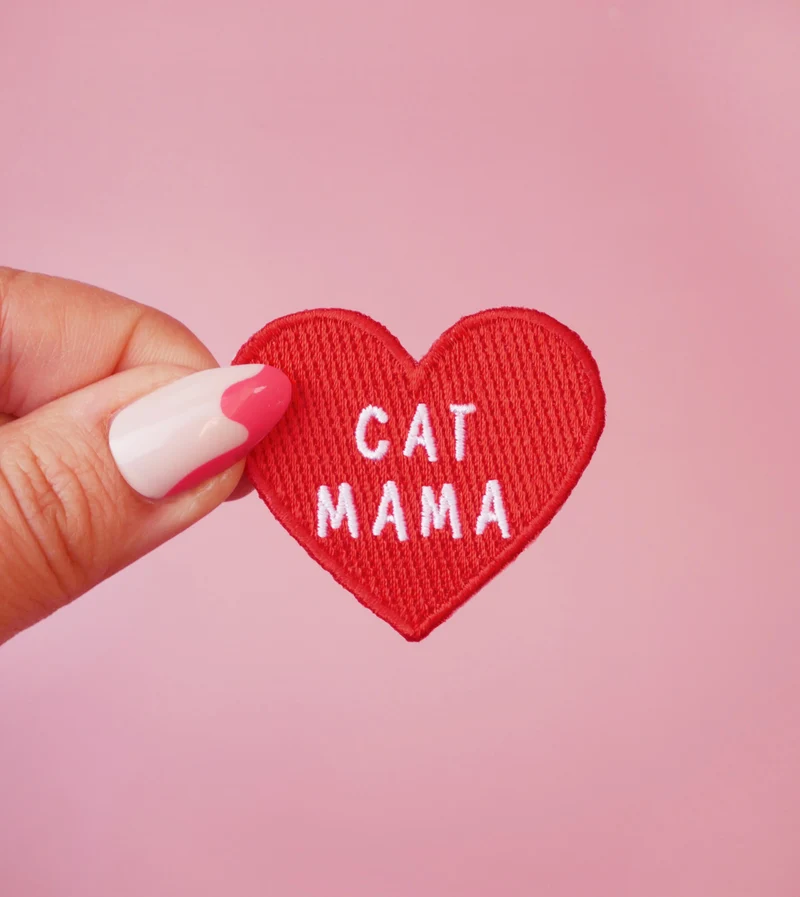 Patch thermocollant vêtements - Cat mama - Malicieuse
