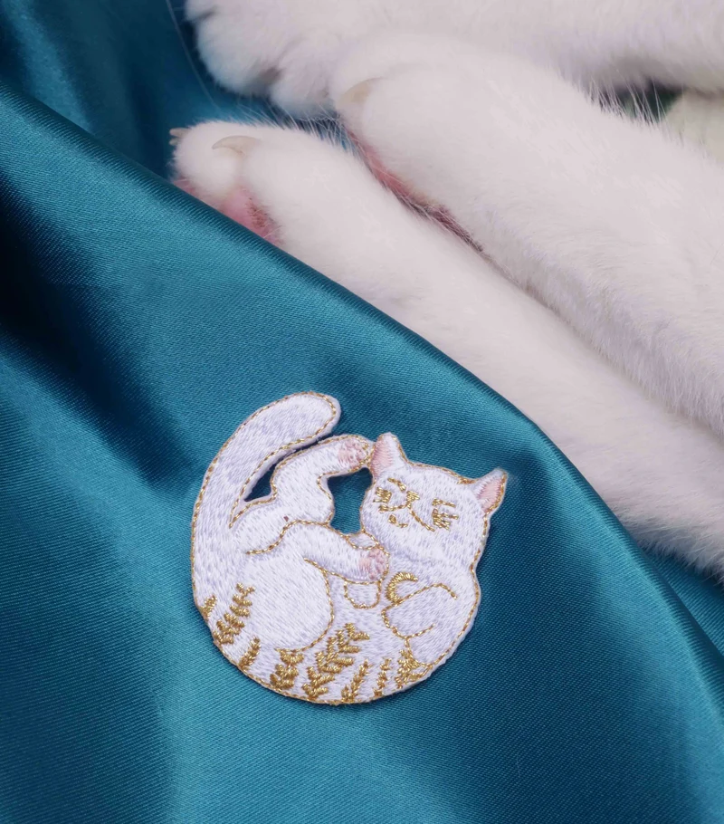 Patch thermocollant vêtements - Chat féérique - Malicieuse