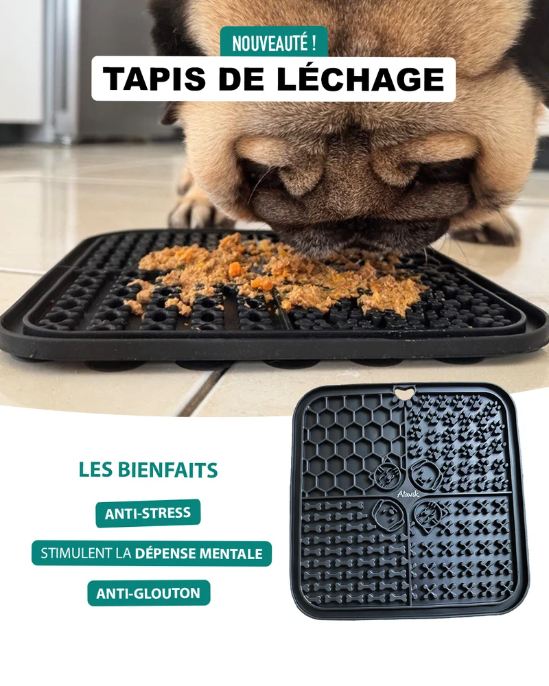 Tapis léchage occupation chien chat - Atavik