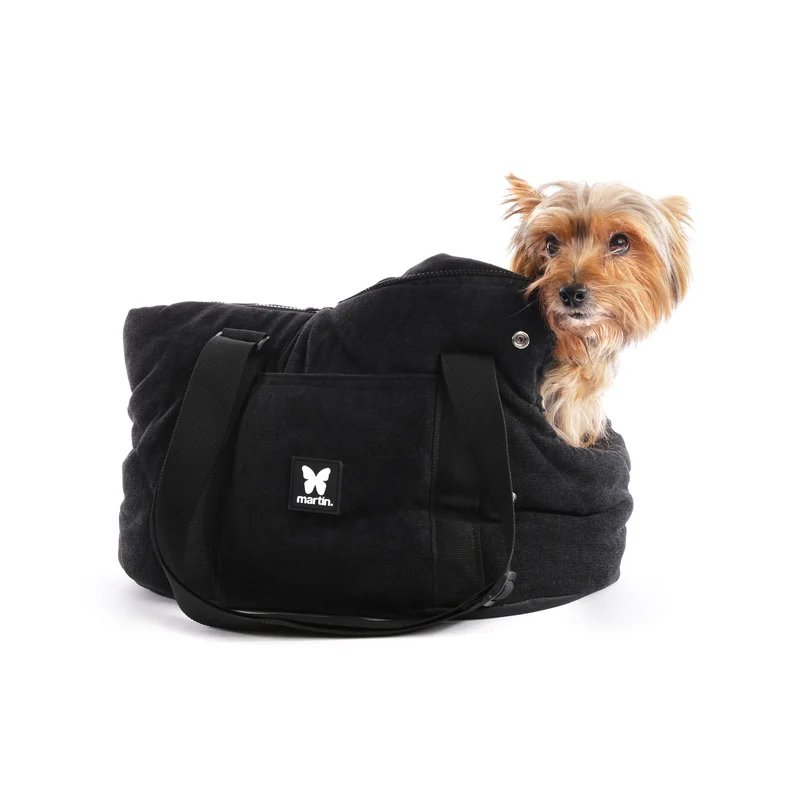 Sac transport chien Elegante noir - MARTIN SELLIER