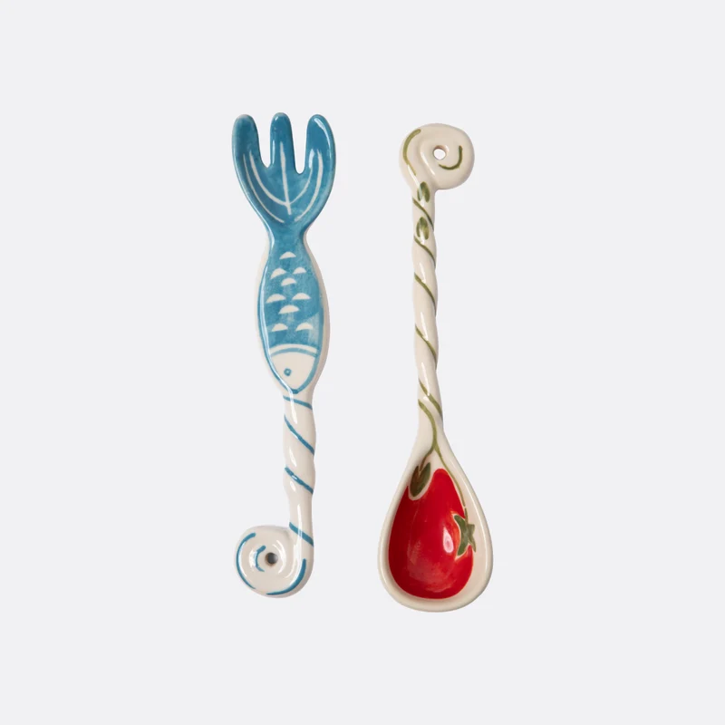 Ceramic Salad Servers