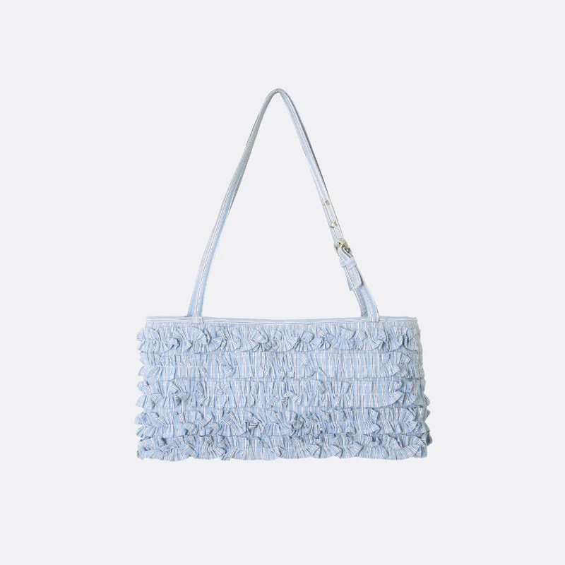 Sophia Ruffle Baguette Bag