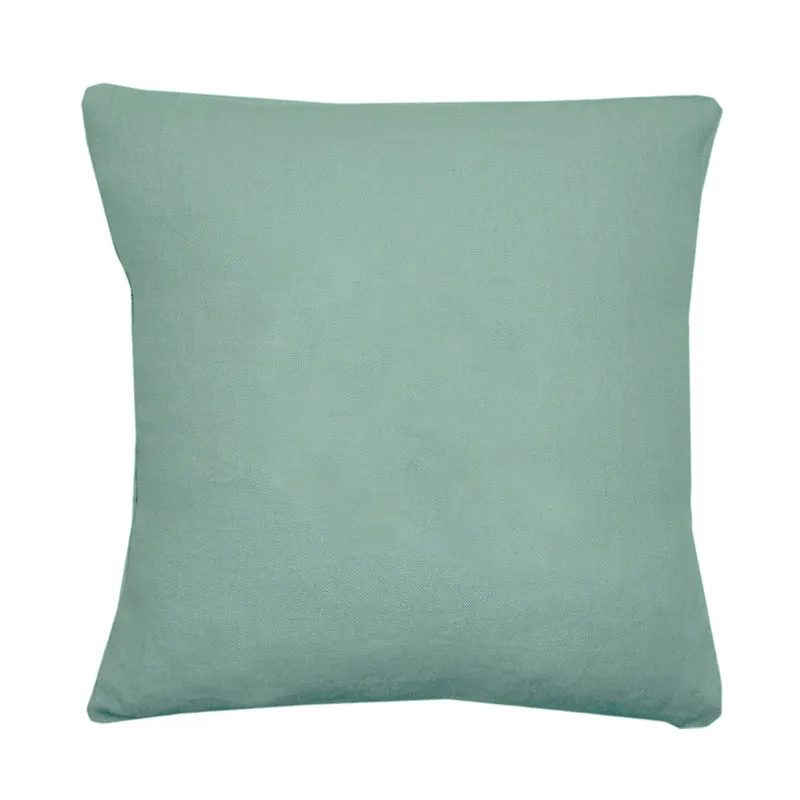 Coussin de Noël personnalisé Vert amande Lin