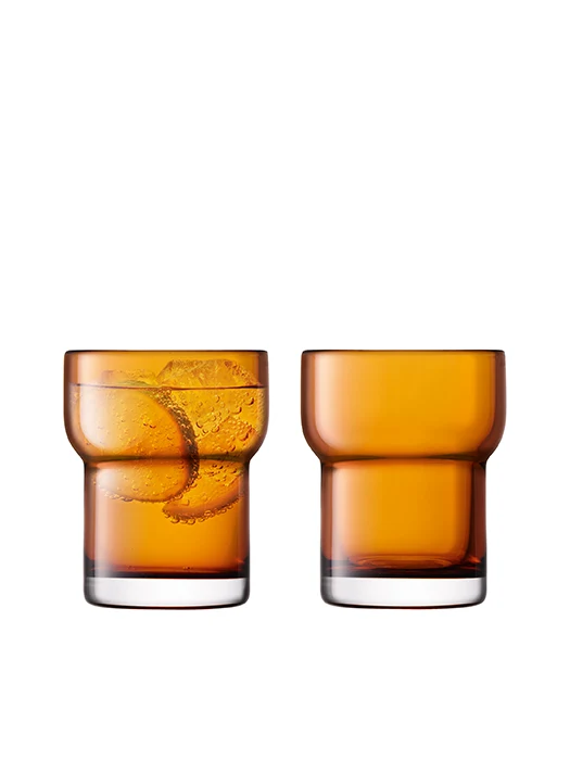 Verres Tumbler en verre soufflé bouche AMBER 300ml (lot de 2)- LSA