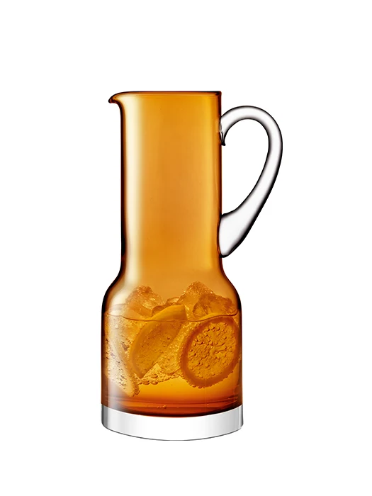 Pichet utilitaire 1.35L en verre soufflé bouche AMBER- LSA