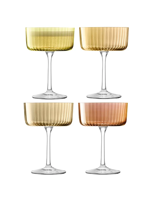 Verres à champagne ou cocktail Gems AMBER (lot de 4)- LSA