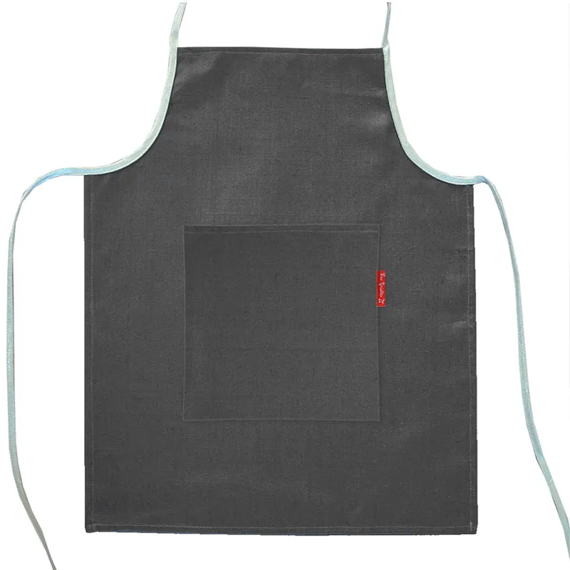 Tablier enfant personnalisé Gris ardoise Lin enduit