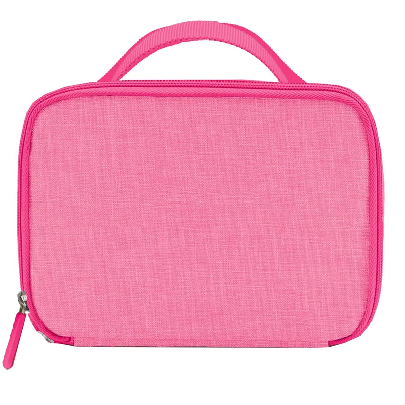 Sac à goûter isotherme Petit modèle Ecole personnalisé rose