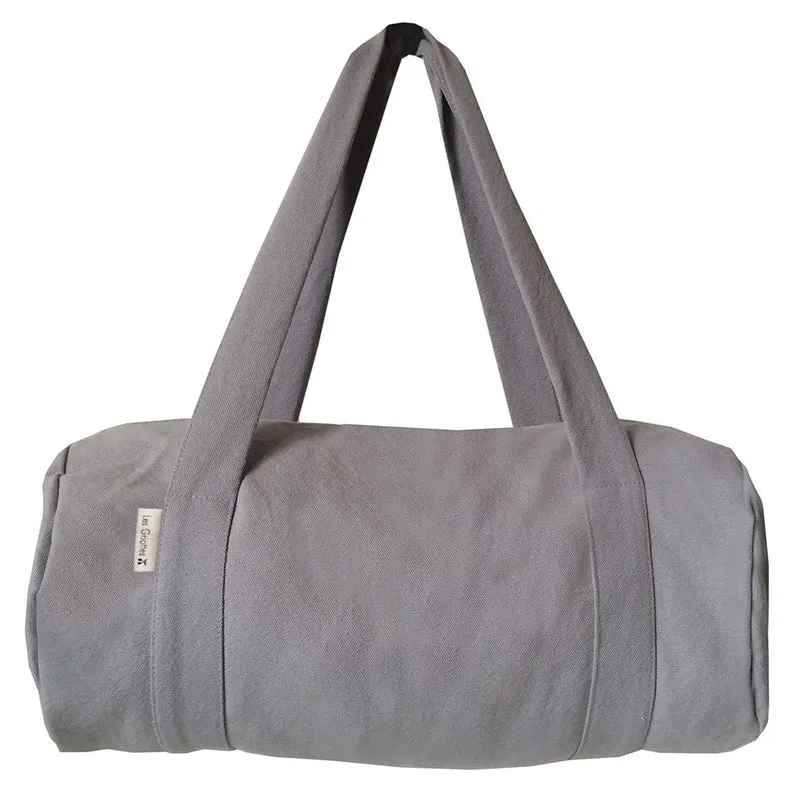 Sac polochon Cadeaux Maîtresse personnalisé Gris ciment Coton