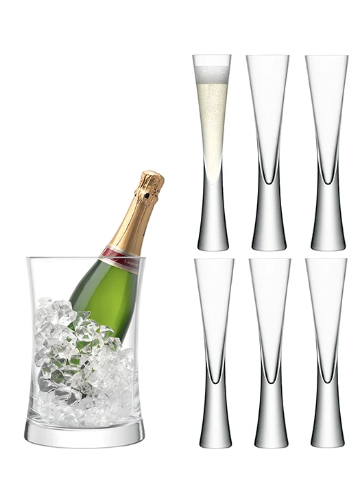6 flûtes et un seau à champagne Moya - LSA