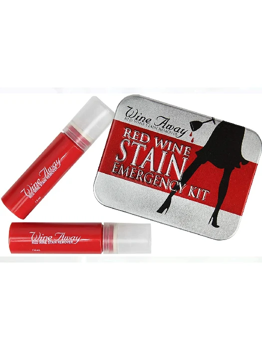 Trousse d'urgence pour le nettoyage de tâches de vin rouge - Wine Away