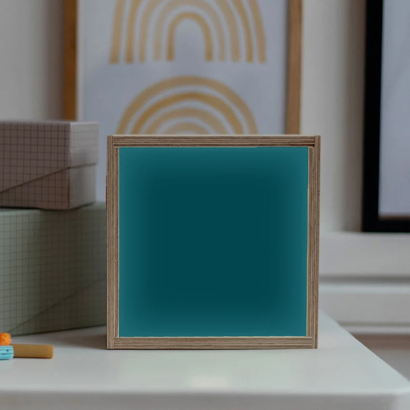 Veilleuse Cadeau Enfant personnalisé Bleu pétrole