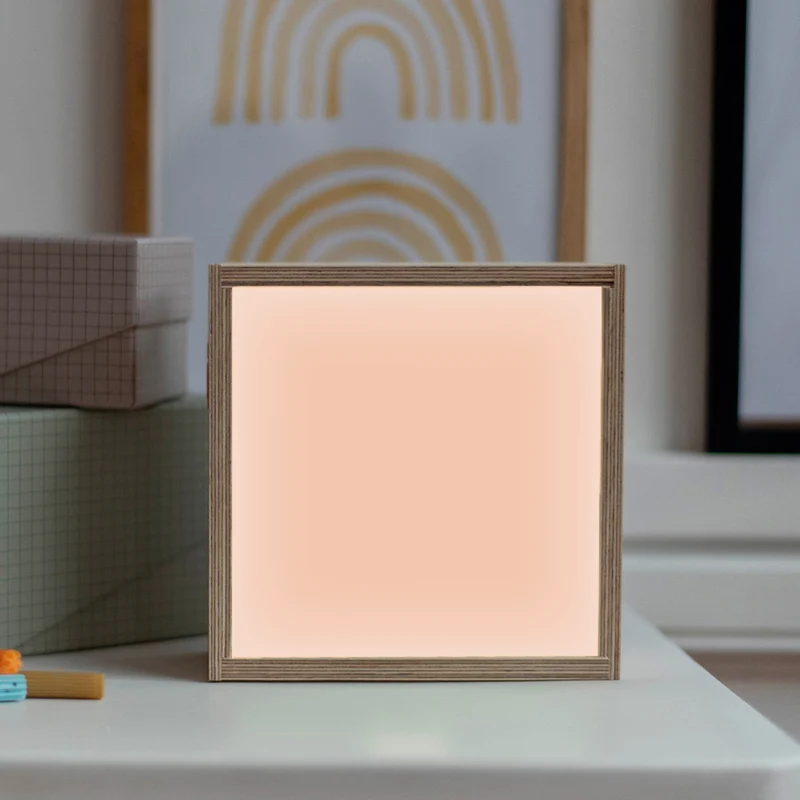 Veilleuse Cadeau Bébé personnalisé Rose poudré