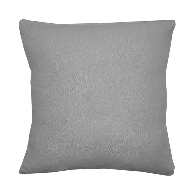 Coussin Cadeau Fête des Mères / Grand-mères personnalisé Gris ciment Lin