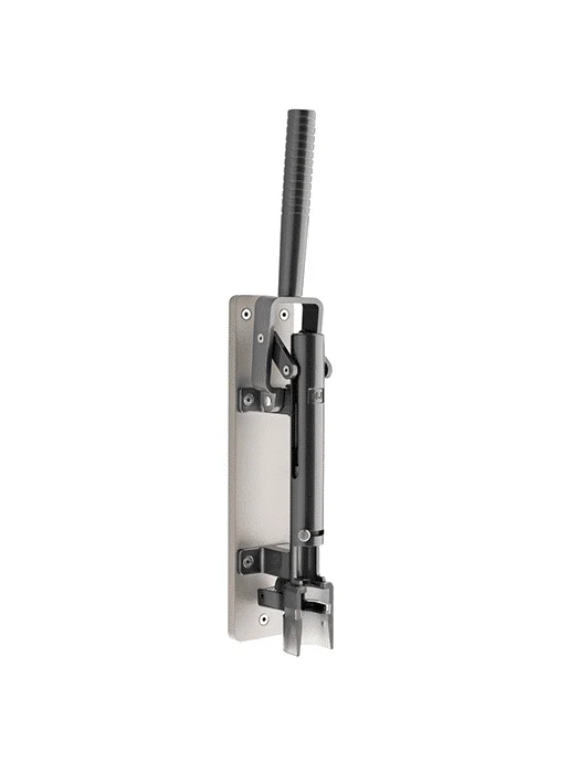 Tire-bouchon Professionnel mural avec support en bois taupe pâle LUX 110 (Gris Acier) - BOJ