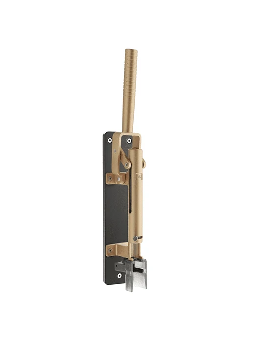 Tire-bouchon Professionnel mural avec support en bois gris foncé LUX 110 (Ocre) - BOJ