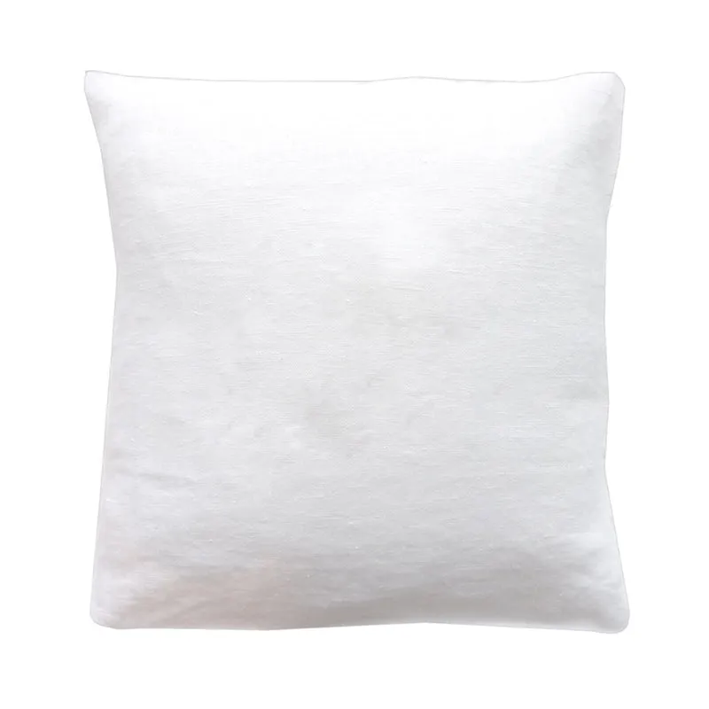 Coussin Cadeau Baptême / Communion personnalisé Blanc Lin