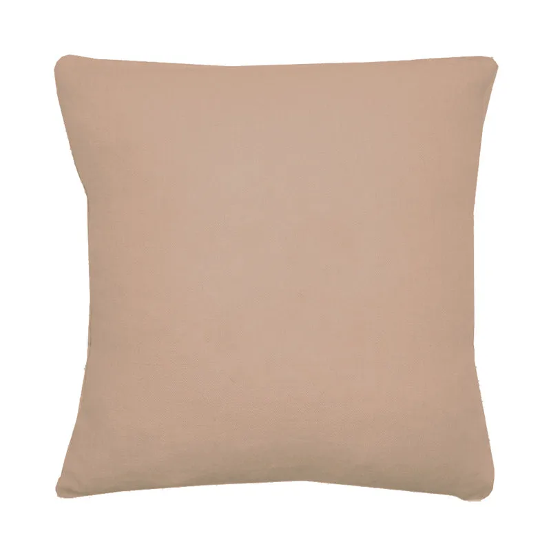 Coussin Cadeau Baptême / Communion personnalisé Vieux Rose Lin