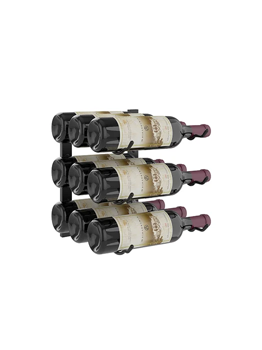 Support de 12 pouces pour 9 bouteilles, Série W - Vintage View